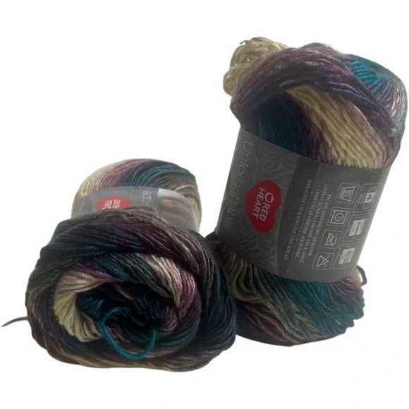 Yarn 6 Redheart Unforgettable Tealberry Yarn medium weight 270 yards each teal Arts & Crafts